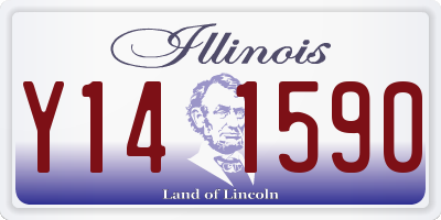 IL license plate Y141590