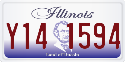 IL license plate Y141594