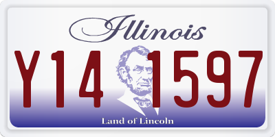 IL license plate Y141597