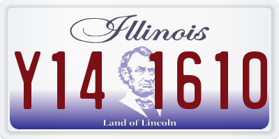 IL license plate Y141610