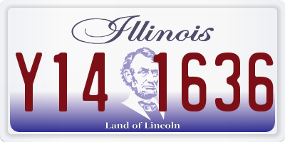 IL license plate Y141636