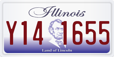 IL license plate Y141655