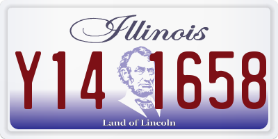 IL license plate Y141658