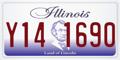 IL license plate Y141690