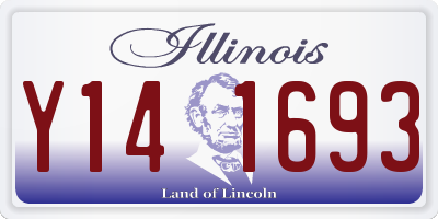IL license plate Y141693