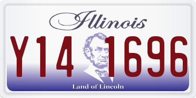 IL license plate Y141696
