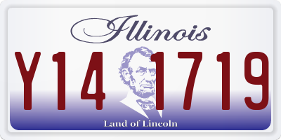 IL license plate Y141719
