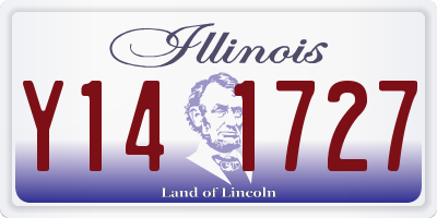 IL license plate Y141727
