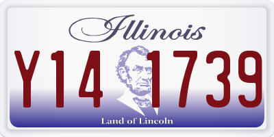 IL license plate Y141739