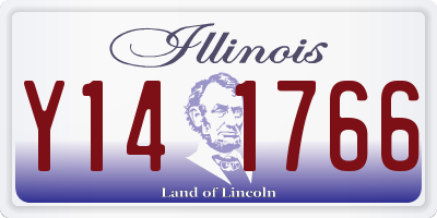 IL license plate Y141766
