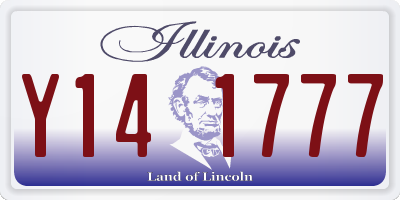 IL license plate Y141777