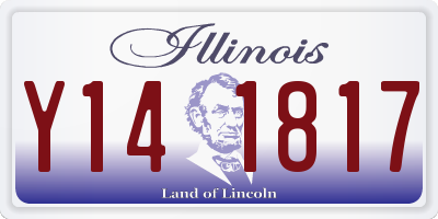 IL license plate Y141817