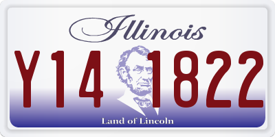 IL license plate Y141822