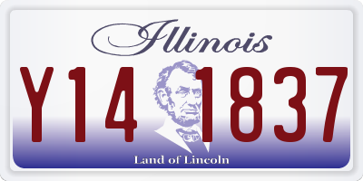 IL license plate Y141837
