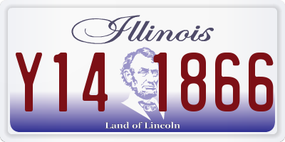 IL license plate Y141866