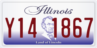 IL license plate Y141867