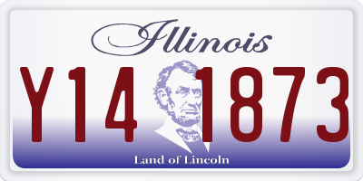 IL license plate Y141873