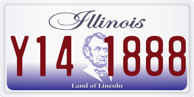 IL license plate Y141888
