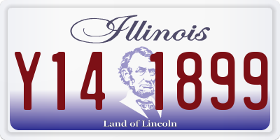 IL license plate Y141899