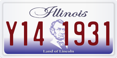 IL license plate Y141931