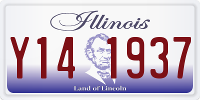 IL license plate Y141937