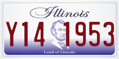 IL license plate Y141953