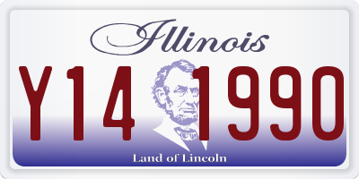 IL license plate Y141990