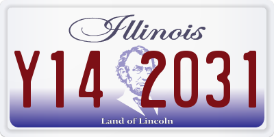 IL license plate Y142031