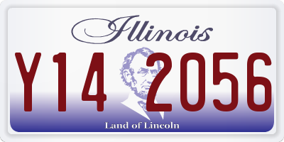 IL license plate Y142056