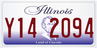 IL license plate Y142094