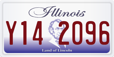 IL license plate Y142096