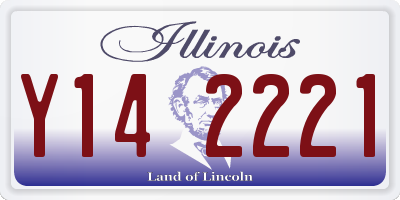 IL license plate Y142221