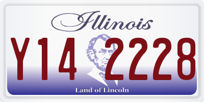 IL license plate Y142228