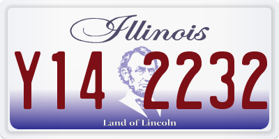IL license plate Y142232