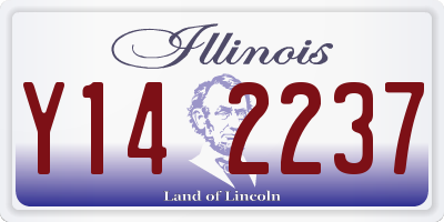 IL license plate Y142237