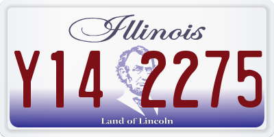 IL license plate Y142275