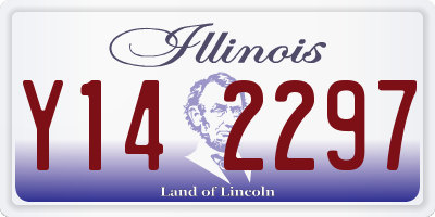 IL license plate Y142297