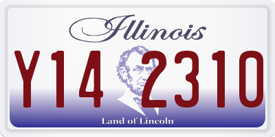 IL license plate Y142310