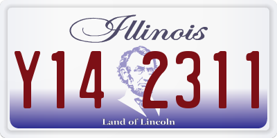 IL license plate Y142311