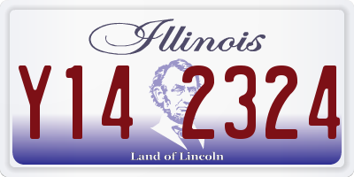 IL license plate Y142324
