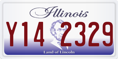 IL license plate Y142329
