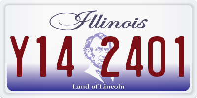 IL license plate Y142401