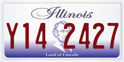 IL license plate Y142427