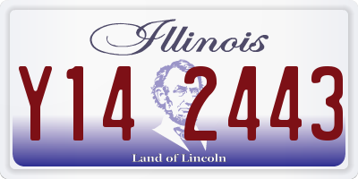 IL license plate Y142443