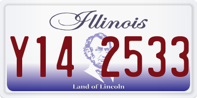 IL license plate Y142533