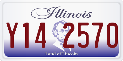 IL license plate Y142570