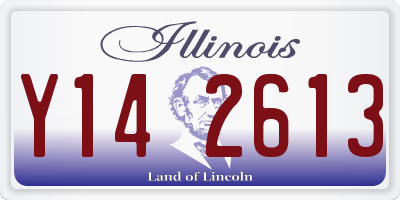IL license plate Y142613