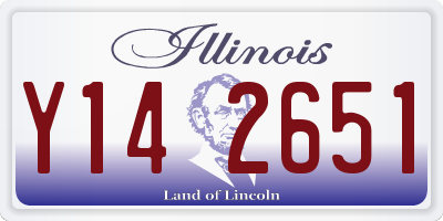 IL license plate Y142651