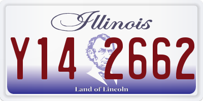 IL license plate Y142662