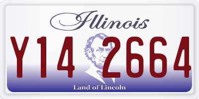 IL license plate Y142664